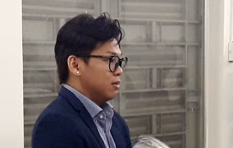 Vị đại diện pháp lý của Grab tại phiên tòa.