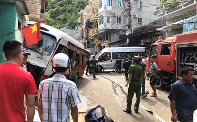 Hiện trường vụ tai nạn. Ảnh: CTV.