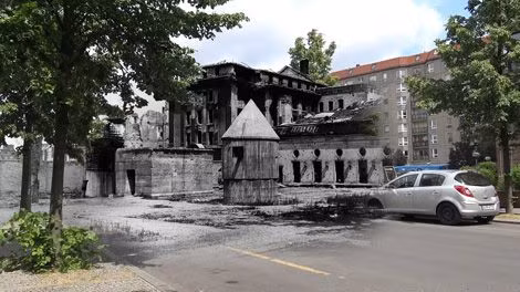 Căn hầm trú ẩn của Adolf Hitler nằm gần tòa nhà Phủ Thủ tướng Đức ở Berlin.