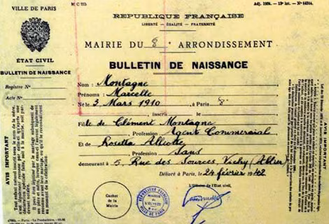 Chứng minh thư mang bí danh “Marcelle Montagne” ở Pháp – Theo Allthatsinteresting.co Chứng minh thư mang bí danh “Marcelle Montagne” ở Pháp – Theo Allthatsinteresting.co