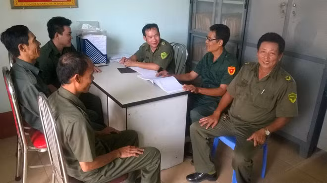 Một buổi giao ban công tác của Công an xã Phước Tân (TP Biên Hòa, Đồng Nai). Một buổi giao ban công tác của Công an xã Phước Tân (TP Biên Hòa, Đồng Nai).
