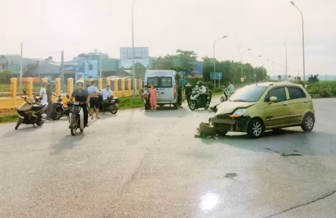 Hiện trường vụ tại nạn.