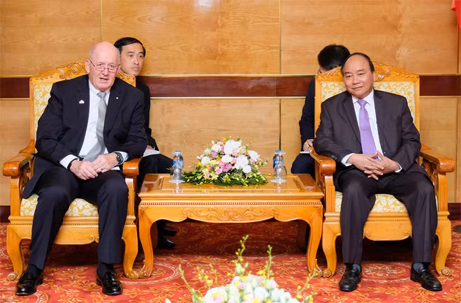 Thủ tướng Nguyễn Xuân Phúc hội kiến Toàn quyền Australia. Ảnh: VGP/Quang Hiếu. Thủ tướng Nguyễn Xuân Phúc hội kiến Toàn quyền Australia. Ảnh: VGP/Quang Hiếu.