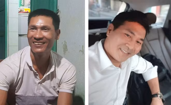Tài xế Đỗ Văn Tiến (ảnh trái) và doanh nhân Nguyễn Hoài Nam (ảnh Facebook).