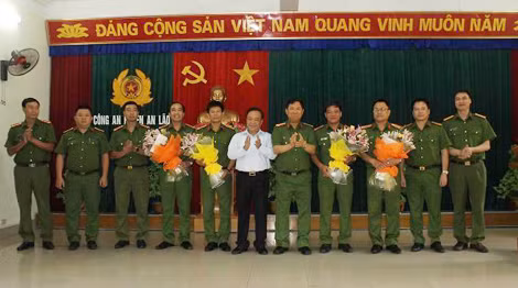 Công An thành Phố Hải Phòng và huyện An Lão biểu dương lực lượng phá án.