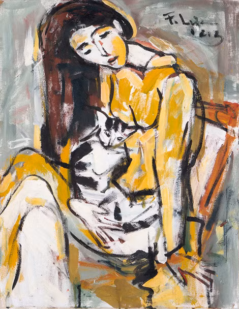 Thiếu nữ ôm mèo (2013). Thiếu nữ ôm mèo (2013).