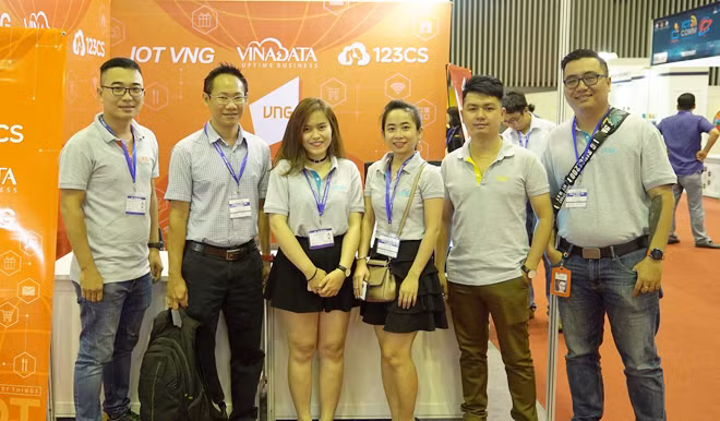 Các gian hàng của VNG tại triển lãm. Các gian hàng của VNG tại triển lãm.