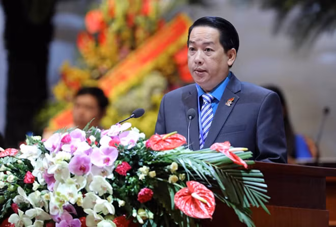 Đại diện đoàn TP Hồ Chí Minh phát biểu tham luận tại đại hội.