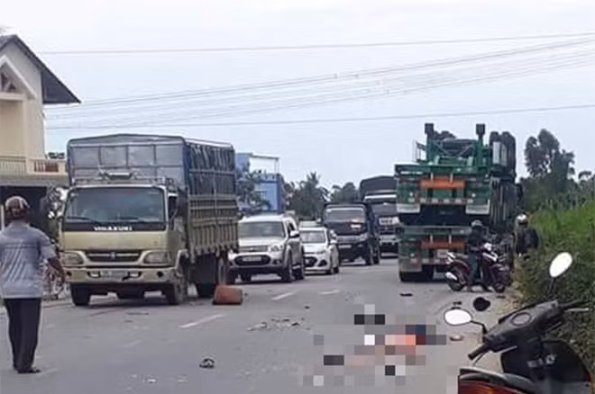 Hiện trường vụ tai nạn.