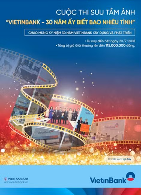 Cuộc thi sưu tầm ảnh “VietinBank - 30 năm ấy biết bao nhiêu tình” được gia hạn đến hết ngày 20-7-2018.