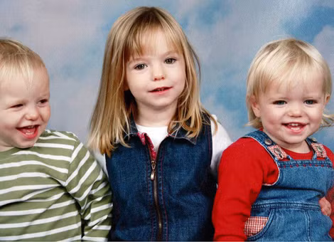 Cô bé Madeleine McCann và 2 em sinh đôi.