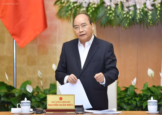 Thủ tướng Nguyễn Xuân Phúc phát biểu tại phiên họp - Ảnh: VGP/Quang Hiếu Thủ tướng Nguyễn Xuân Phúc phát biểu tại phiên họp - Ảnh: VGP/Quang Hiếu