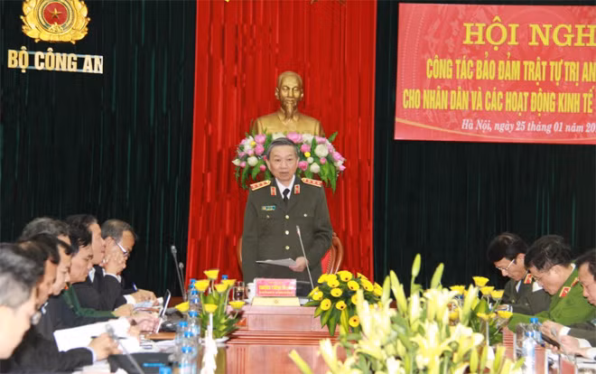 Bộ trưởng Tô Lâm phát biểu chỉ đạo tại Hội nghị.