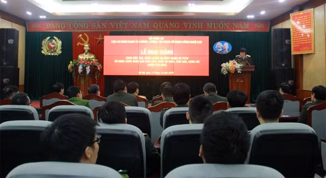 Quang cảnh Lễ khai giảng.