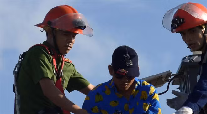 Nam thanh niên hiện đã an toàn.