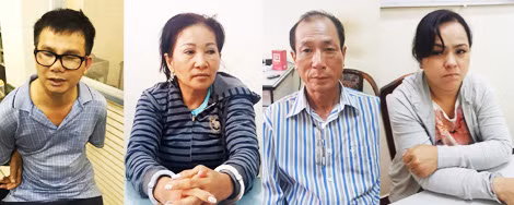 Các đối tượng bị bắt trong chuyên án.