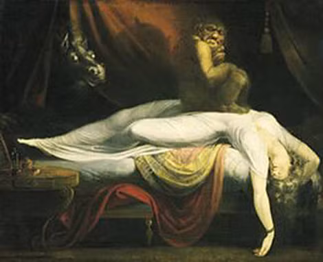 Tác phẩm "Ác mộng" của Henry Fuseli (năm 1781) được coi là một trong những mô tả cổ điển về hiện tượng bóng đè. Tác phẩm "Ác mộng" của Henry Fuseli (năm 1781) được coi là một trong những mô tả cổ điển về hiện tượng bóng đè.