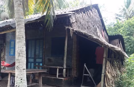 Căn nhà nơi Thanh lẻn vào gây án.