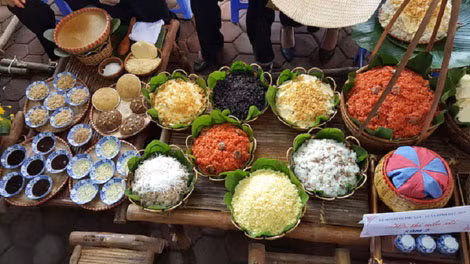 Các loại xôi ở Phú Gia.