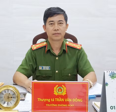 Thượng tá Trần Văn Đông - Trưởng phòng CSĐT tội phạm về ma túy Công an Tây Ninh.