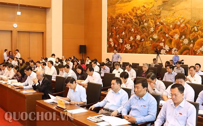 Đại biểu Quốc hội hoạt động chuyên trách đã thảo luận dự án Luật An ninh mạng. Đại biểu Quốc hội hoạt động chuyên trách đã thảo luận dự án Luật An ninh mạng.
