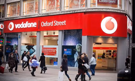 Công ty viễn thông Vodafone của Anh. Công ty viễn thông Vodafone của Anh.