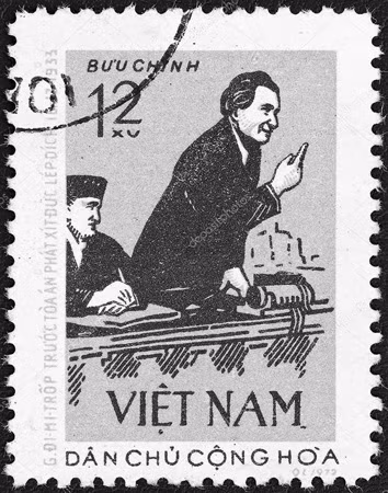 Tem bưu chính của Việt Nam về phiên tòa lịch sử, ấn hành năm 1972 nhân kỷ niệm 90 năm ngày sinh ông G. Dimitrov. Tem bưu chính của Việt Nam về phiên tòa lịch sử, ấn hành năm 1972 nhân kỷ niệm 90 năm ngày sinh ông G. Dimitrov.