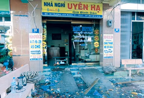 Hiện trường vụ cháy.