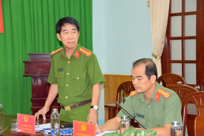 Đại tá Phạm Thật, Phó giám đốc Công an Bình Thuận, trưởng ban chuyên án
