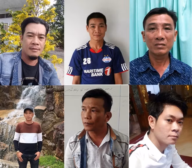 Bị cáo Đặng Văn Hà và đồng phạm.