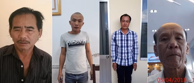 Các đối tượng trong đường dây lừa đảo chiếm đoạt tài sản qua tin nhắn, điện thoại.