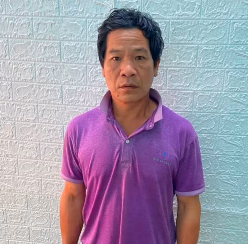 Đối tượng Triệu Chòi Phin tại cơ quan Công an