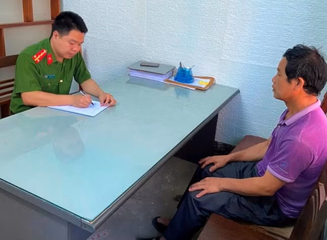 Công an tỉnh Tuyên Quang lấy lời khai đối tượng Triệu Chòi Phin