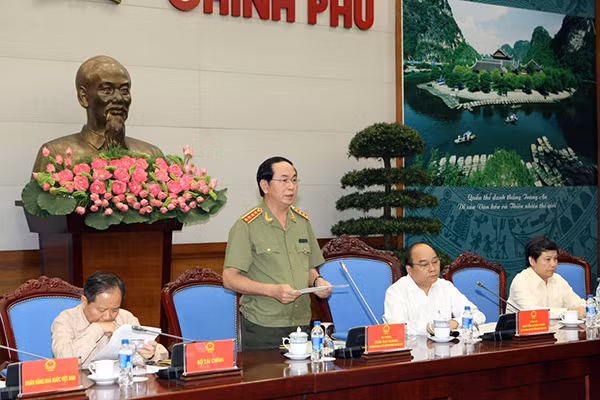 Bộ trưởng Trần Đại Quang phát biểu tại Hội nghị.