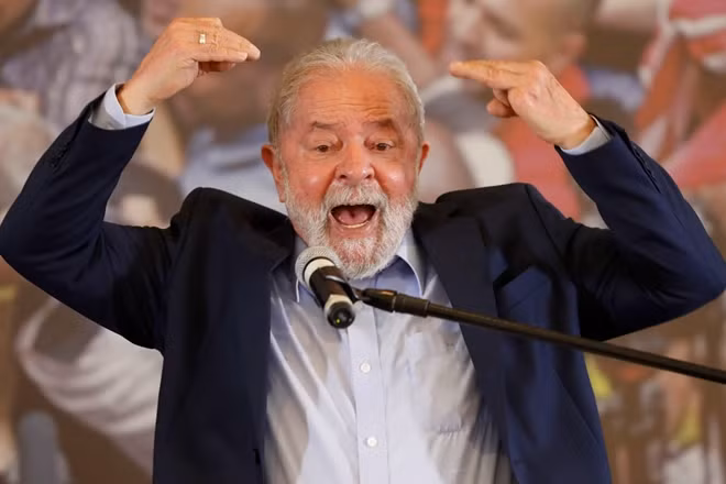 Cựu Tổng thống Brazil Luiz Inacio Lula da Silva. Ảnh AP.