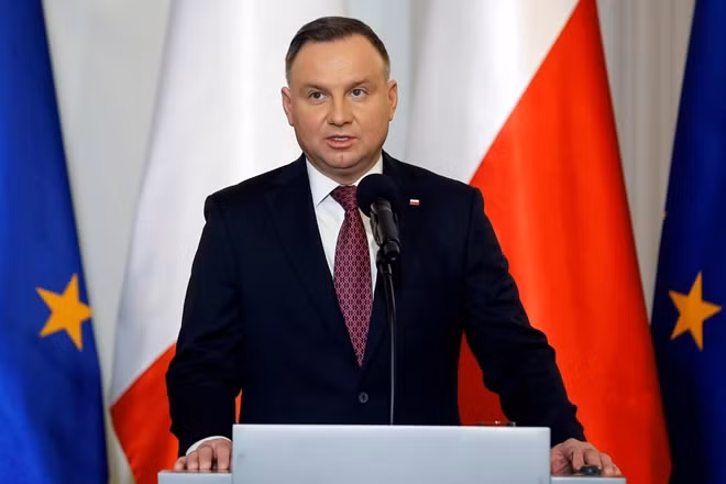 Tổng thống Ba Lan Andrzej Duda. Ảnh Reuters.