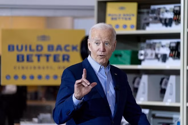 Tổng thống Mỹ Joe Biden. Ảnh AP.