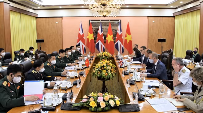 Toàn cảnh cuộc hội đàm.