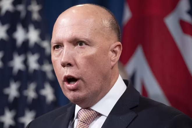 Bộ trưởng Nội vụ Australia Peter Dutton. Ảnh Getty Images.