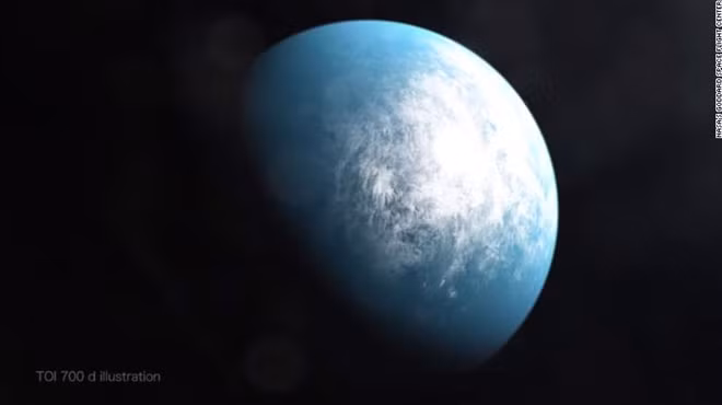 Ảnh minh họa hành tinh TOI 700 d. NASA.
