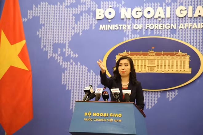 Người phát ngôn Bộ Ngoại giao Lê Thị Thu Hằng.