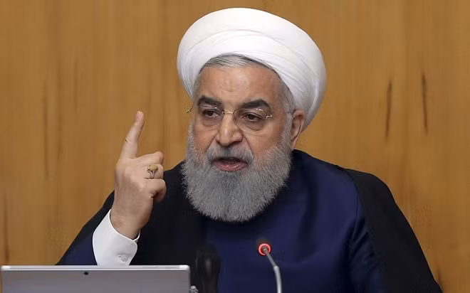 Tổng thống Iran Hassan Rouhani. Ảnh AP.