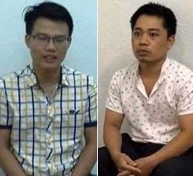 Các đối tượng tại cơ quan Công an