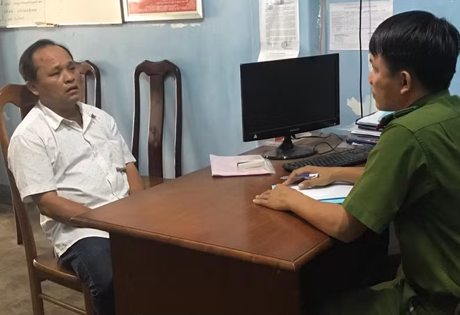 Cơ quan Công an làm việc với Huy