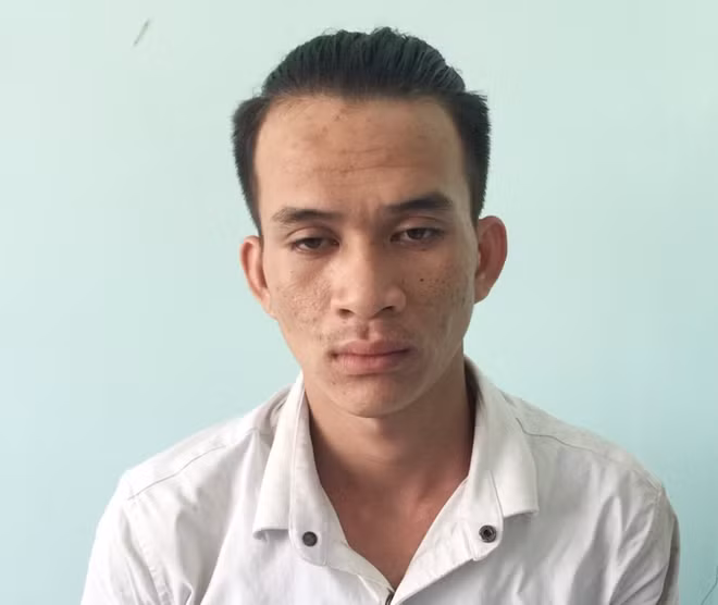 Đối tượng Đạt bị bắt giữ.