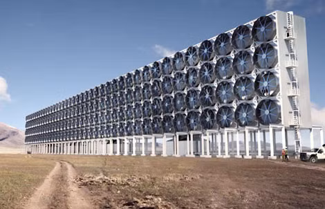 Nhà máy tái chế CO2 thành năng lượng tái tạo.