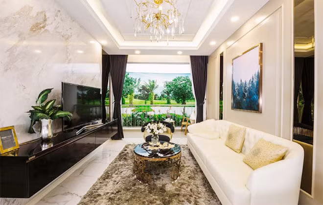 Phòng khách căn hộ 2 phòng ngủ. Phòng khách căn hộ 2 phòng ngủ.