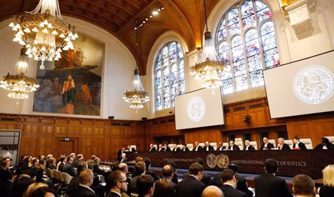 Một phiên xử tại ICJ ở The Hague, Hà Lan. Ảnh: AP. Một phiên xử tại ICJ ở The Hague, Hà Lan. Ảnh: AP.