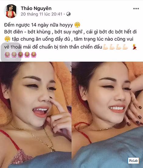 Dòng trạng thái được nữ DJ cập nhật trước khi bị bắt.