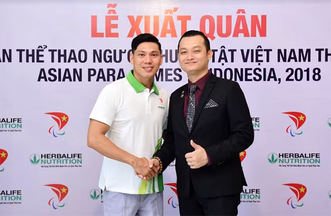 Herbalife Việt Nam phối hợp cùng Hiệp Hội Paralympic Việt Nam tổ chức Lễ xuất quân cho 80 vận động viên tham dự Asian Para Games 2018. Herbalife Việt Nam phối hợp cùng Hiệp Hội Paralympic Việt Nam tổ chức Lễ xuất quân cho 80 vận động viên tham dự Asian Para Games 2018.